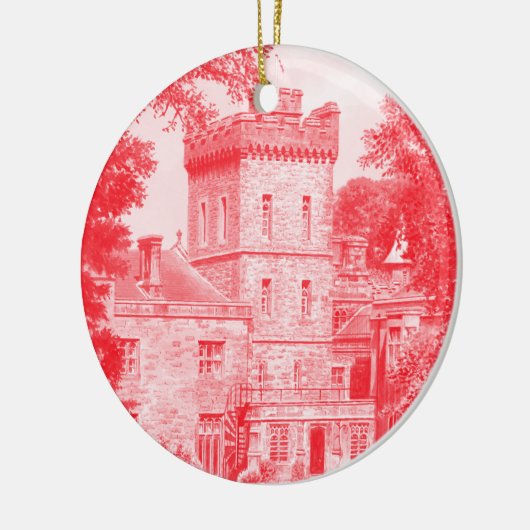 Keramisch Ornament - "Capernwray Hall" (rood) (Links)