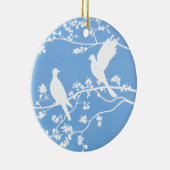Keramisch Ornament - "China Doves" (Rechts)
