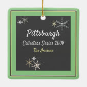 Keramisch Ornament Duquesne Incline Pittsburgh (Achterkant)