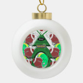 Keramisch Ornament, Football Keramische Bal Ornament (Voorkant)