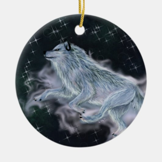Keramisch Ornament - Gedistilleerde Wolf (Voorkant)