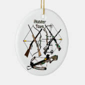 Keramisch Ornament, jacht, wapens, jachtcadeaus, Keramisch Ornament (Rechts)