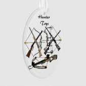 Keramisch Ornament, jacht, wapens, jachtcadeaus, Ornament (voorkant)