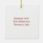 Keramisch Ornament ~ Lodge Signage (Achterkant)