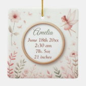  Keramisch Ornament met Fairy Lijst (Achterkant)