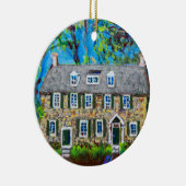 Keramisch ornament met historische post-kantoor (Rechts)