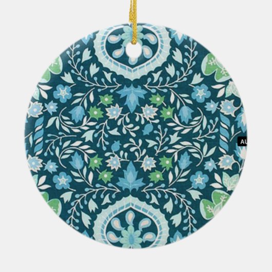 Keramisch ornament met historische post-kantoor (Achterkant)