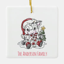 Keramisch Ornament met keramische Koe