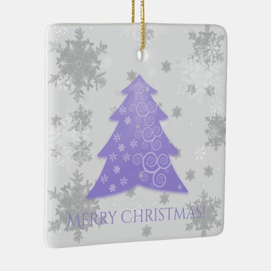 Keramisch Ornament met lavendel Festive-kerstboom (Rechts)