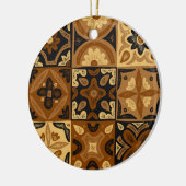 Keramisch Ornament met Mexicaans Talavera Design (Links)