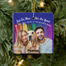 Keramisch Ornament met Pet Memorial Photo Tribute