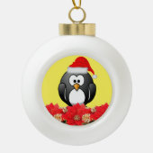 Keramisch Ornament, pinguïn Keramische Bal Ornament (Voorkant)