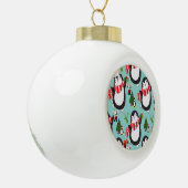 Keramisch Ornament, pinguïn Keramische Bal Ornament (Links)