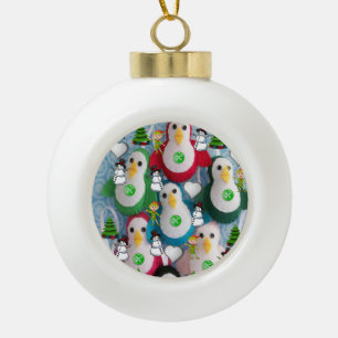 Keramisch Ornament, pinguïn Keramische Bal Ornament