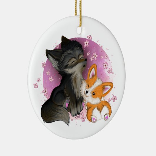 Keramisch Ornament - pluizige knuffels (Rechts)