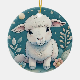 Keramisch ornament schattig schaap kinder gift