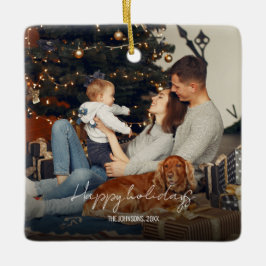 Keramisch Ornament tijdens kerstvakantie