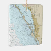 Keramisch Ornament van Sarasota Boating Chart (Rechts)