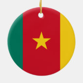 Keramisch Ornament, vlag van Kameroen Ornament (Achterkant)