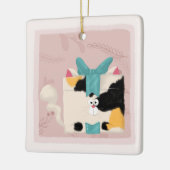 Keramisch Ornament voor Calico-katten (Links)