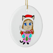 keramisch ornament voor chibi-catgirl (Rechts)