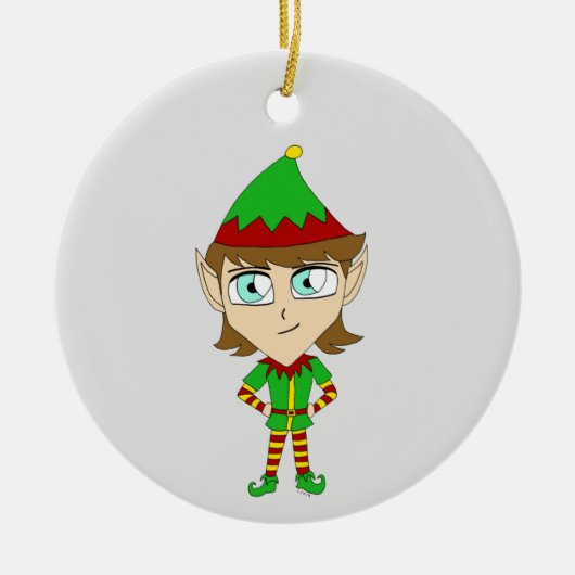 keramisch ornament voor chibi-elf (Voorkant)