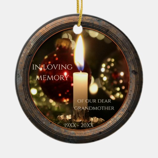 Keramisch Ornament voor kaarsgeborenen (Voorkant)