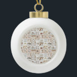 Keramisch Ornament voor kerstbedekking<br><div class="desc">Keramische kerstbal versiering decorate je mooie kerstboom met een soort aangepast versieringsmiddel. Iets voor iedereen, Maria lurdis afonso, https://www.zazzle.com/succeedinbeautybarb</div>