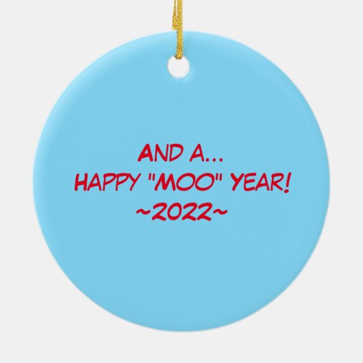 Keramisch Ornament voor koe (Achterkant)