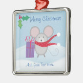 Keramisch Ornament voor prettige kerstmuis (Links)