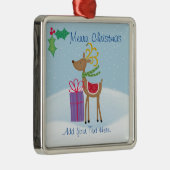 Keramisch Ornament voor vrolijk kerstrendierkerami (Rechts)