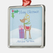 Keramisch Ornament voor vrolijk kerstrendierkerami (Links)