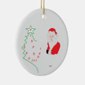 Keramisch Ornament: Vrolijk kerstfeest / Sinterkla Keramisch Ornament (Rechts)