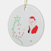 Keramisch Ornament: Vrolijk kerstfeest / Sinterkla Keramisch Ornament (Links)