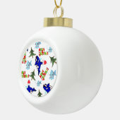 Keramisch Ornament, walvisvis Keramische Bal Ornament (Rechts)