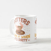 Keramisch Pottenbakken Ontwerp Koffiemok (Voorkant links)