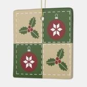 Keramisch quilt Ornament (Links)