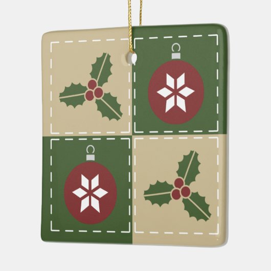 Keramisch quilt Ornament (Links)