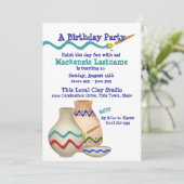 Keramisch schilderij Verjaardagsfeest Kaart (Staand voorkant)