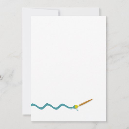 Keramisch schilderij Verjaardagsfeest Kaart (Achterkant)