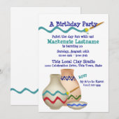 Keramisch schilderij Verjaardagsfeest Kaart (Voorkant / Achterkant)