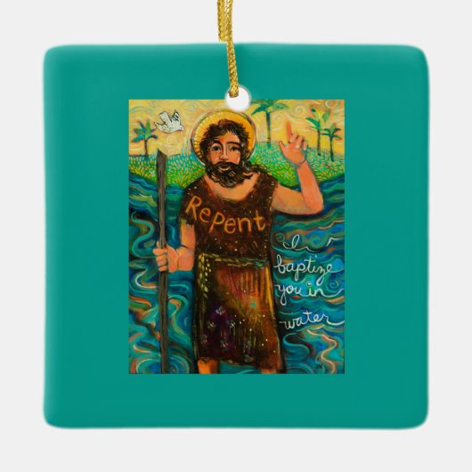 Keramisch siermiddel keramisch ornament (Voorkant)