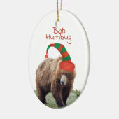 Keramisch siermiddel met grizzly-beren ornament (Links)