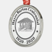 Keramisch siermiddel metalen ornament (Links)