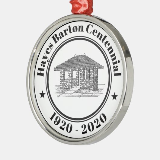 Keramisch siermiddel metalen ornament (Links)