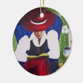 Keramisch siermiddel ornament (Links)