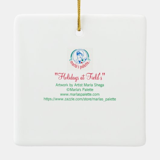 Keramisch siermiddel ornament (Achterkant)