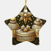 Keramisch ster ornament (Achterkant)