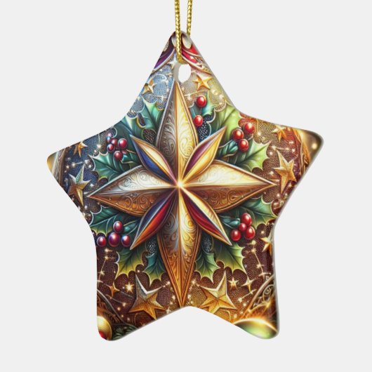 Keramisch ster ornament (Links)