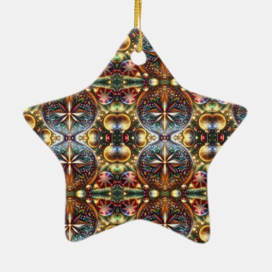 Keramisch ster ornament (Achterkant)